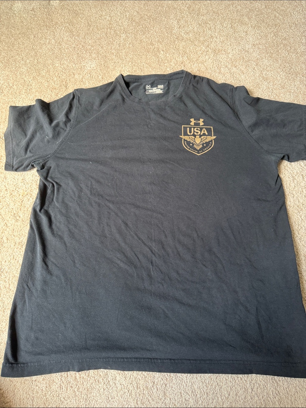Under Armour Black Men’s Short-Sleeve USA Crest Tee